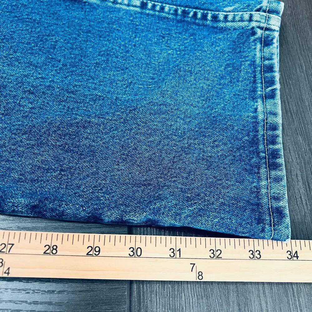 Wrangler George Strait Jeans Mens 40X34 Blue Denim Pants Cowboy Cut Western Work